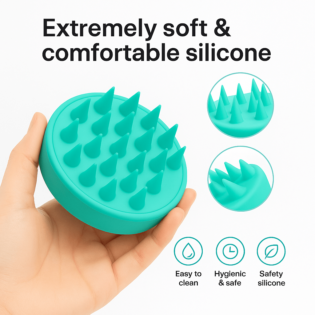 Silicon Hair Scalp Massager - Herbelle OraganicsHerbelle Oraganics
