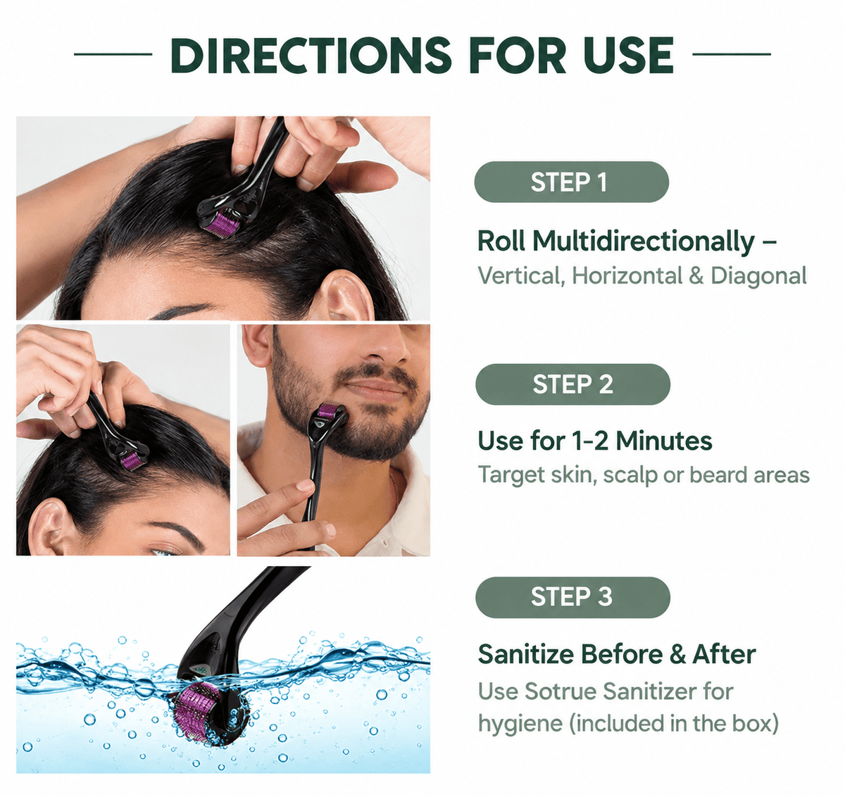 Derma Roller 0.5 mm - Herbelle OraganicsHerbelle Oraganics