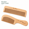 Wooden Fine-Tooth Comb / with Handle - Herbelle OraganicsHerbelle Oraganics