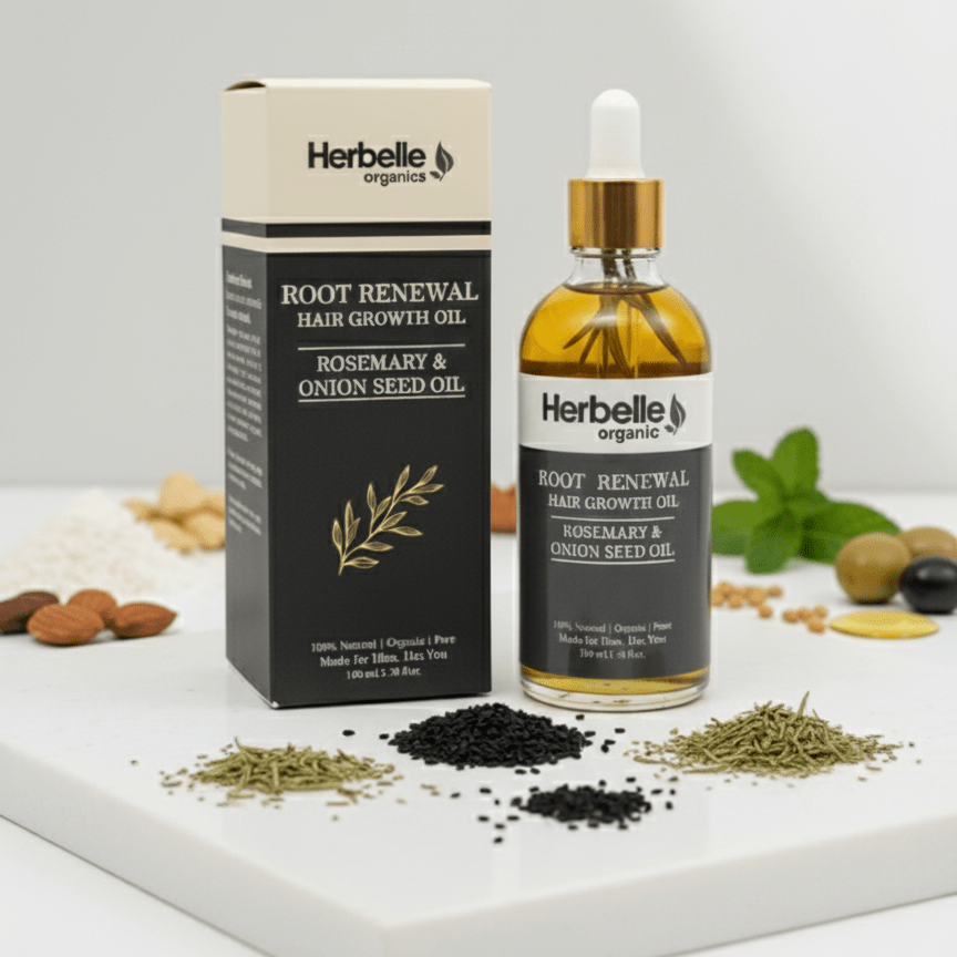Root Renewal Hair Growth Oil - Herbelle OraganicsHerbelle Oraganics
