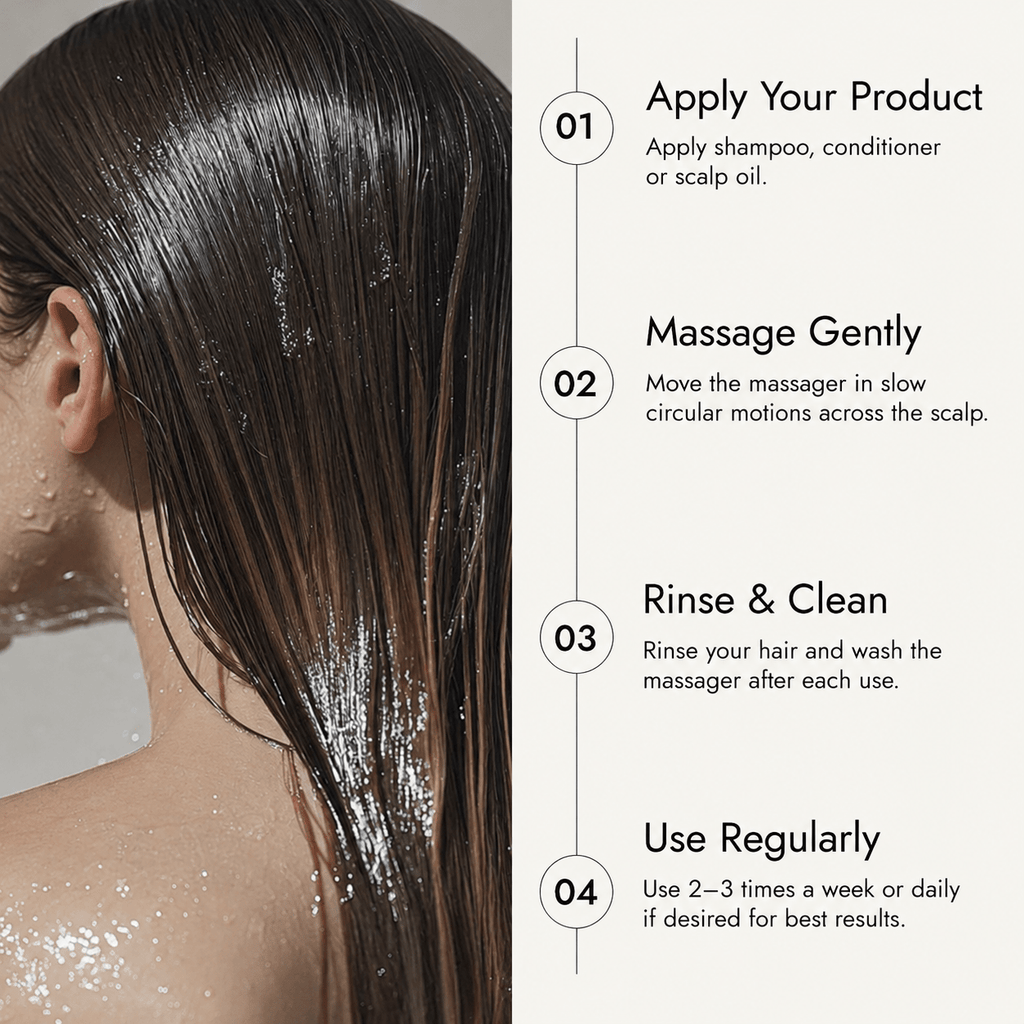 Silicon Hair Scalp Massager - Herbelle OraganicsHerbelle Oraganics